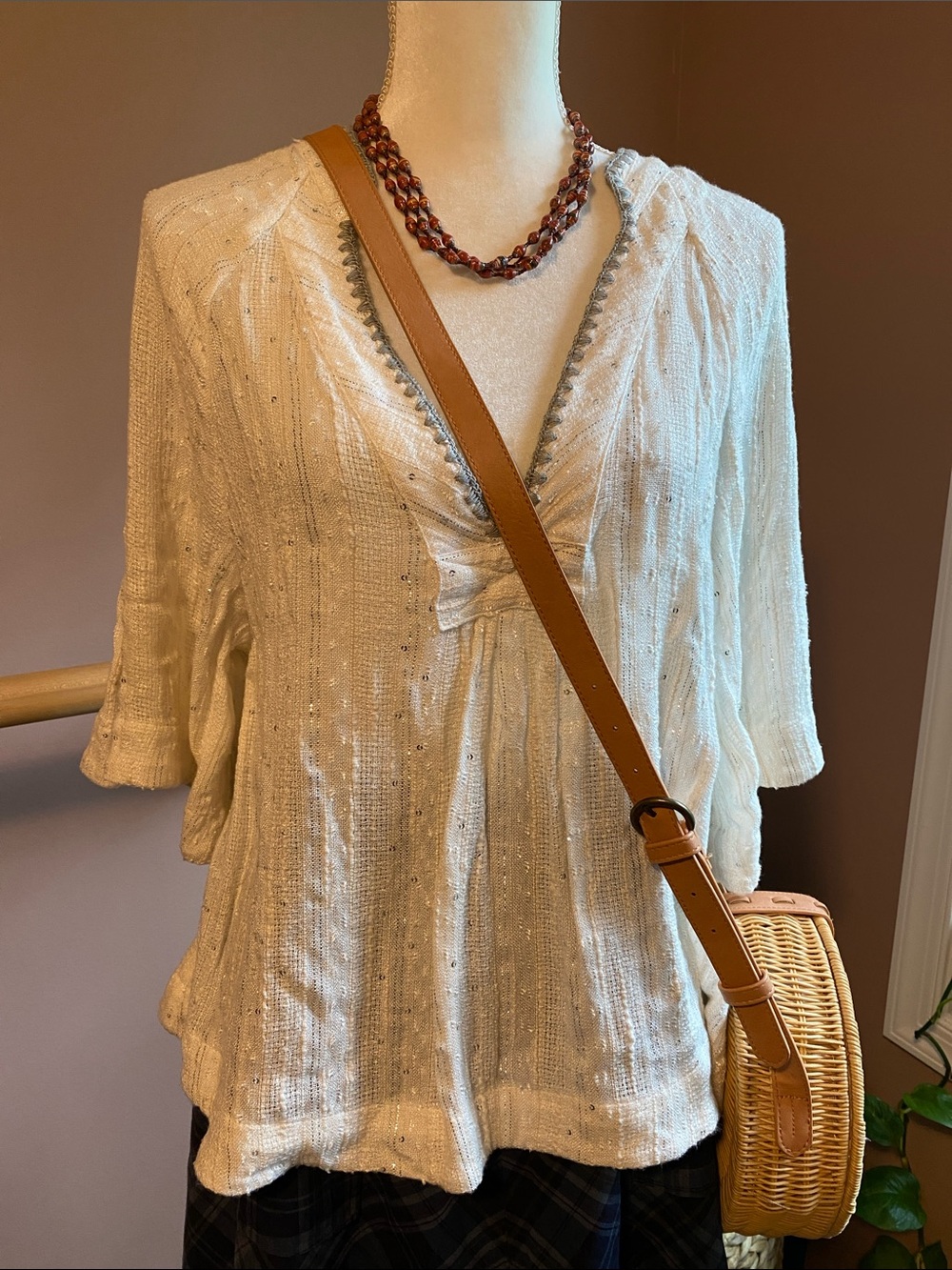 Free People white top XS (S/M)